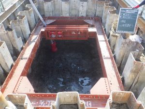 写真５　M2194-1土留設置状況